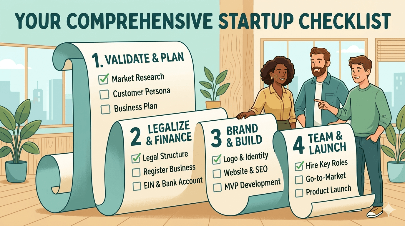 Your Comprehensive Startup Checklist: From Idea Conception to Functional Prototype