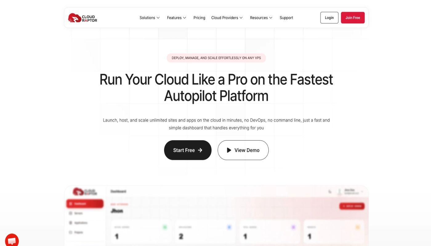 CloudRaptor screenshot 1