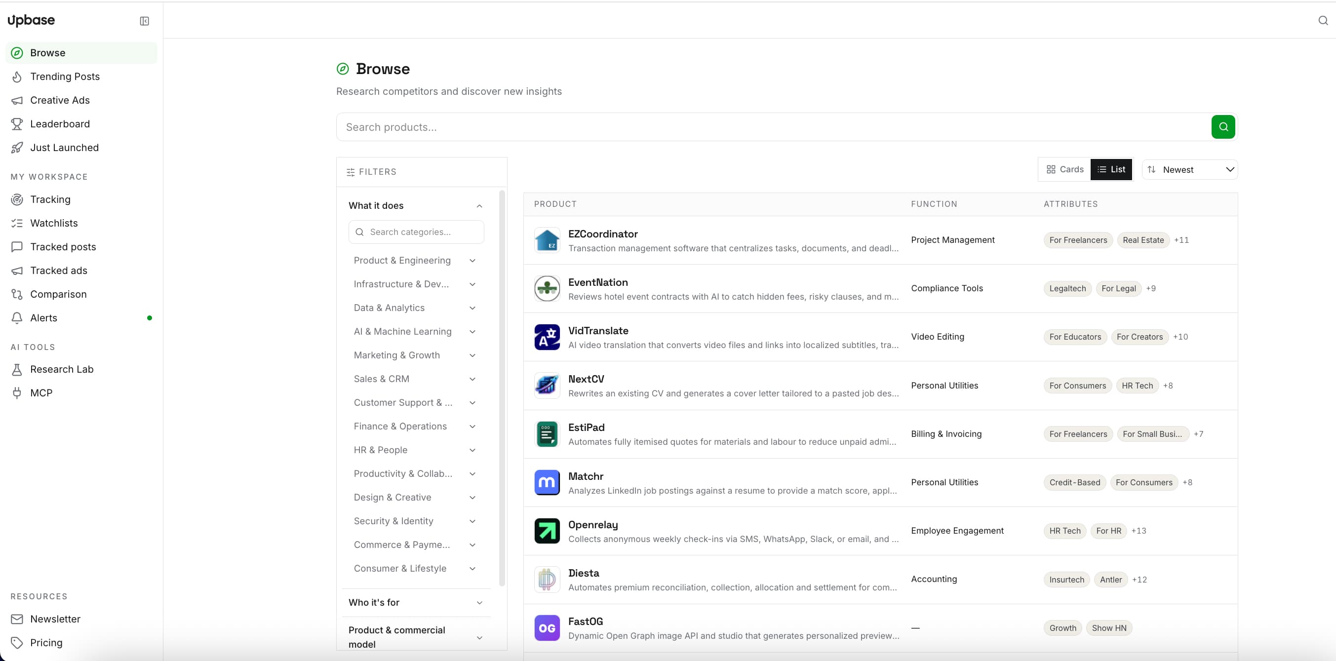 Upbase.ai screenshot 2