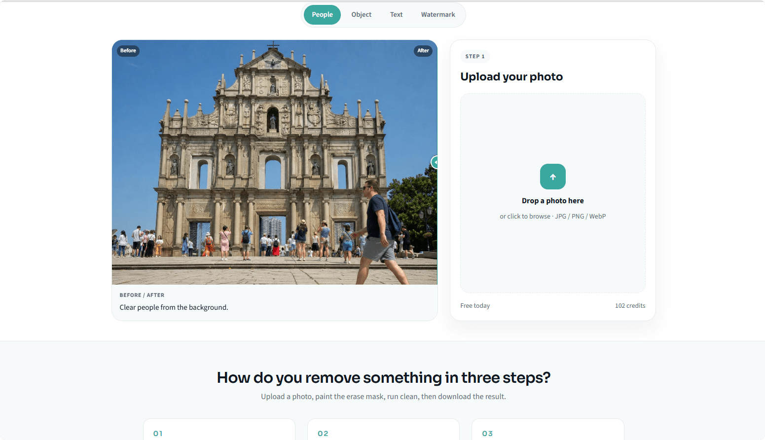 Free Online AI Image Cleaner screenshot 2