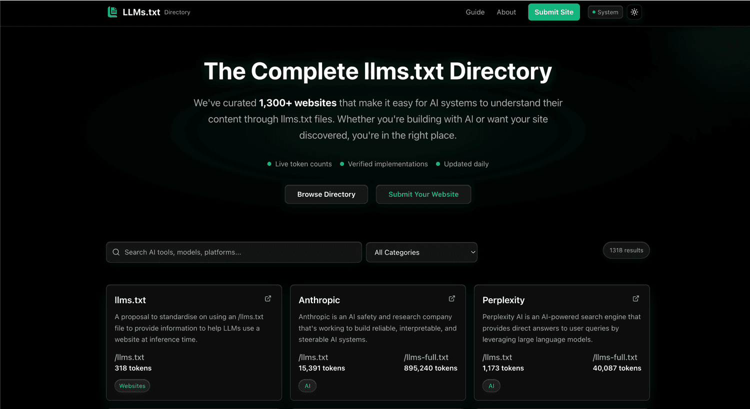 llmtxt.app screenshot 1