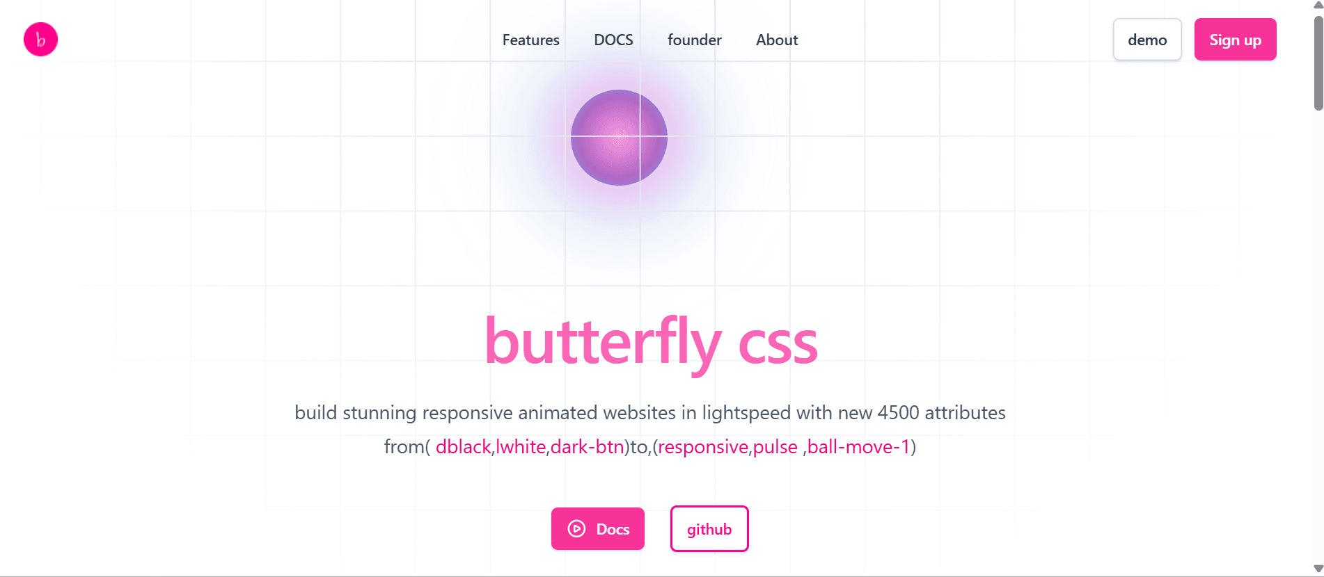Butterfly CSS screenshot 1