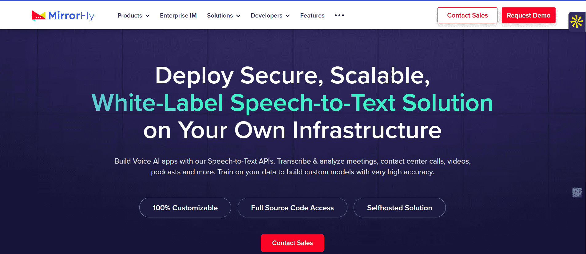 MirrorFly Speech to Text  screenshot 1