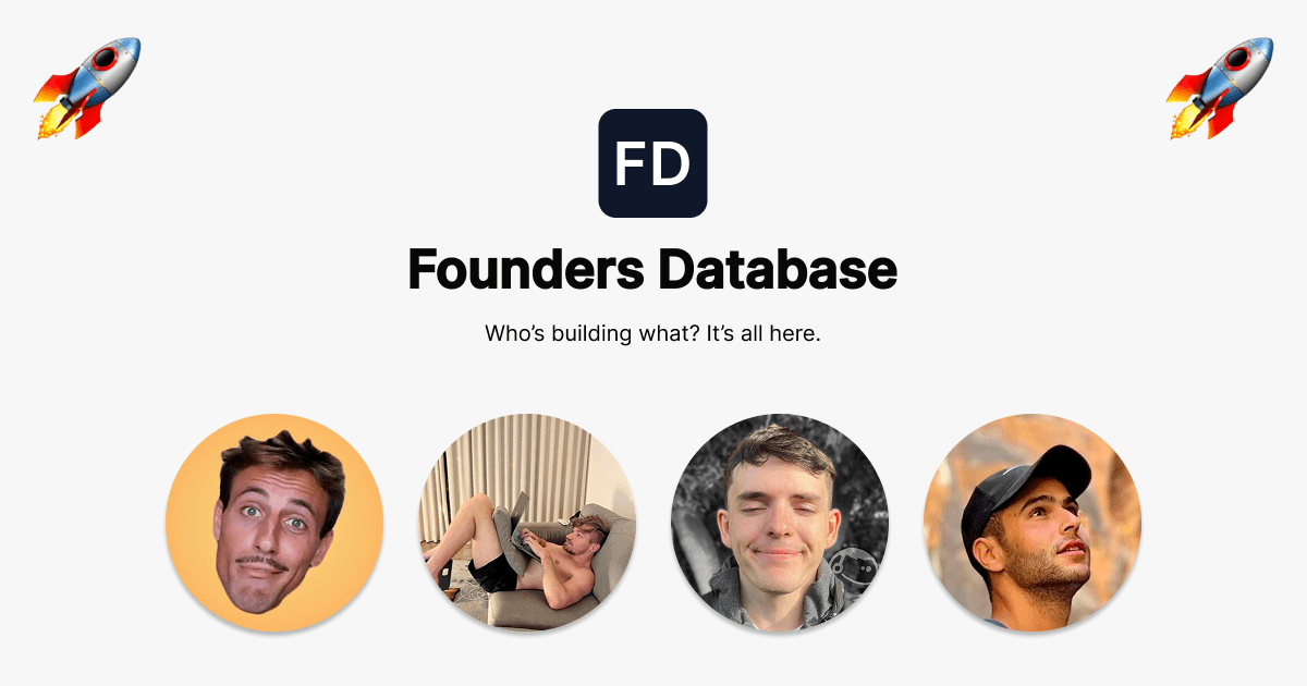 FoundersDatabase screenshot 1