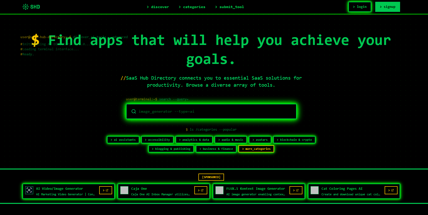 SaaS Hub Directory screenshot 1