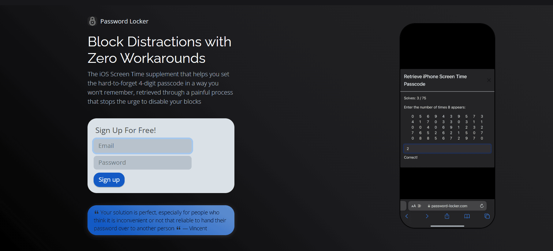 Password Locker screenshot 1