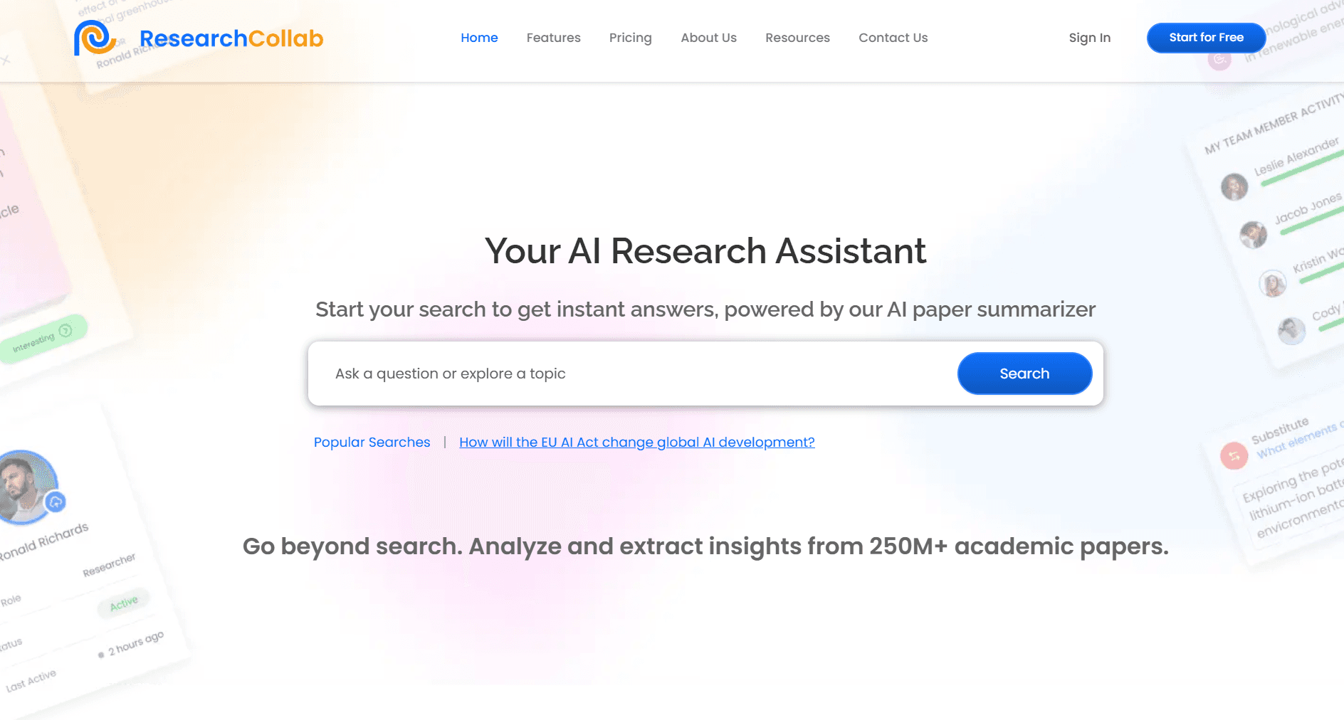 ResearchCollab.ai screenshot 1