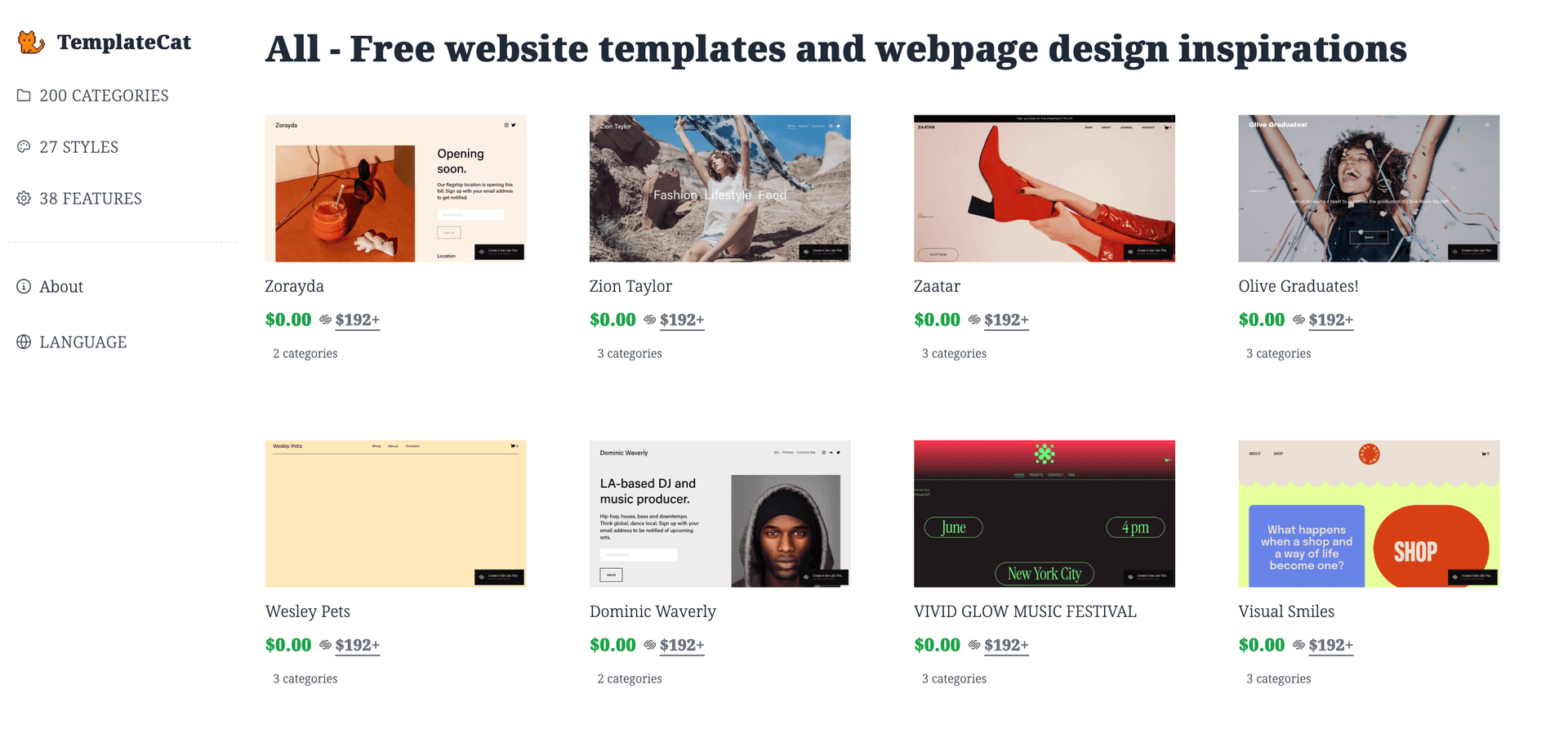 TemplateCat screenshot 1