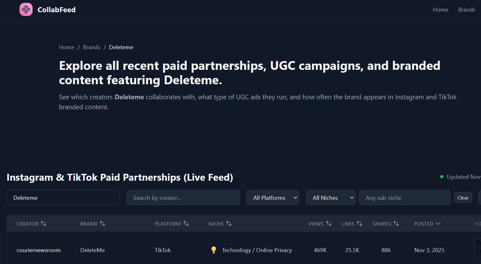 CollabFeed screenshot 1