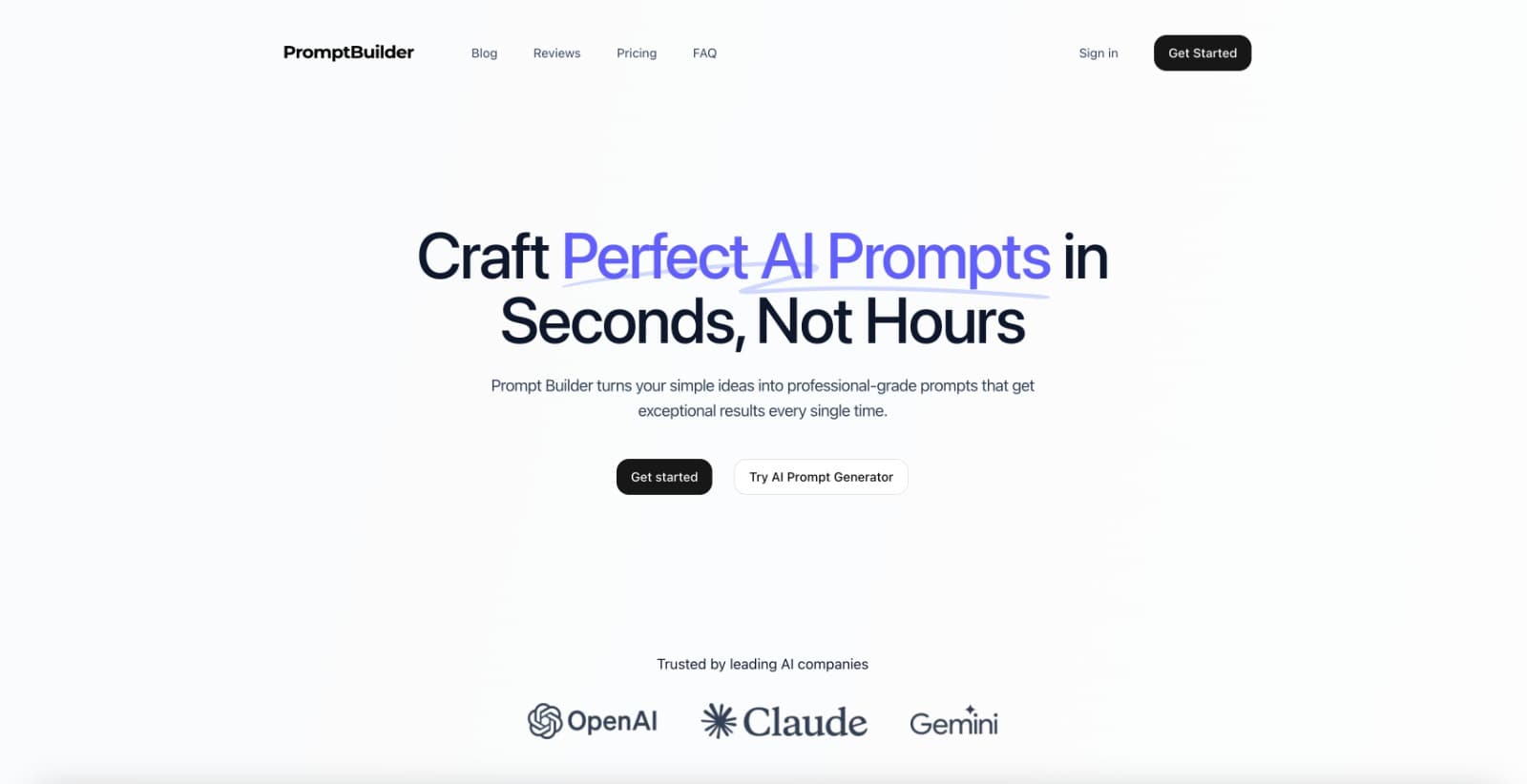 PromptBuilder screenshot 1