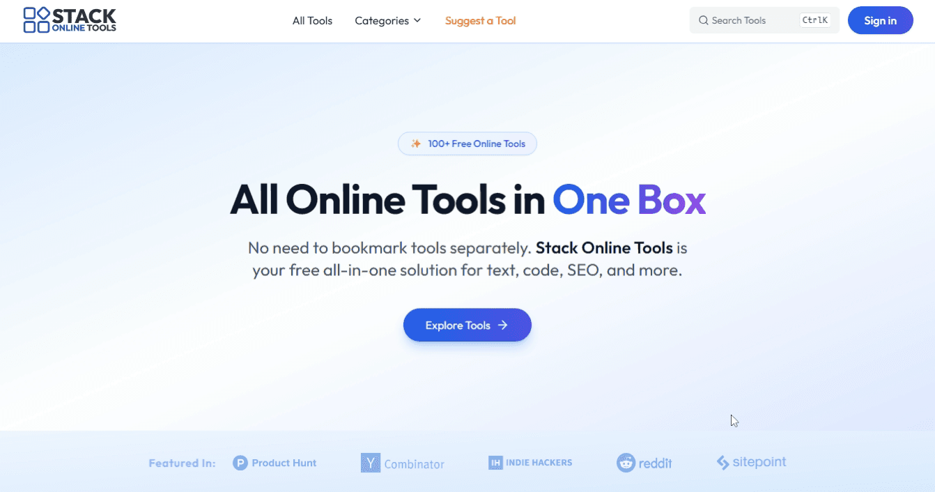 Stack Online Tools screenshot 1